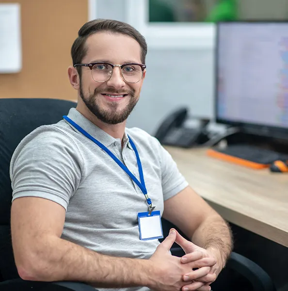 Informático en Málaga dando soporte técnico